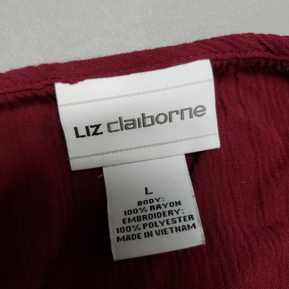 Liz Claiborne lovely top size large - Picture 6 of 7